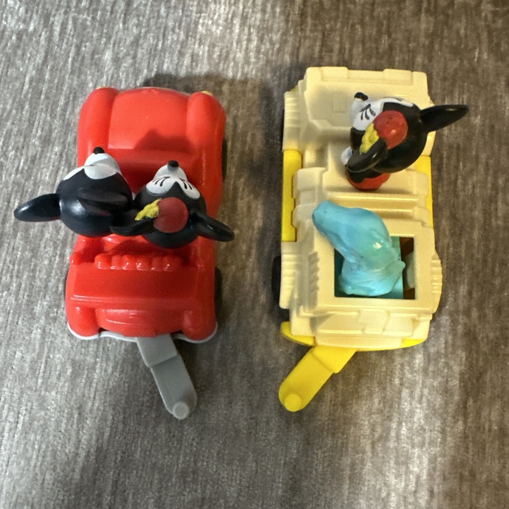 Lot Of 2 Mickey & Minnie Mouse Train Cars 2020 McDonalds Happy Meal Toy Dinosaur - Picture 4 of 9